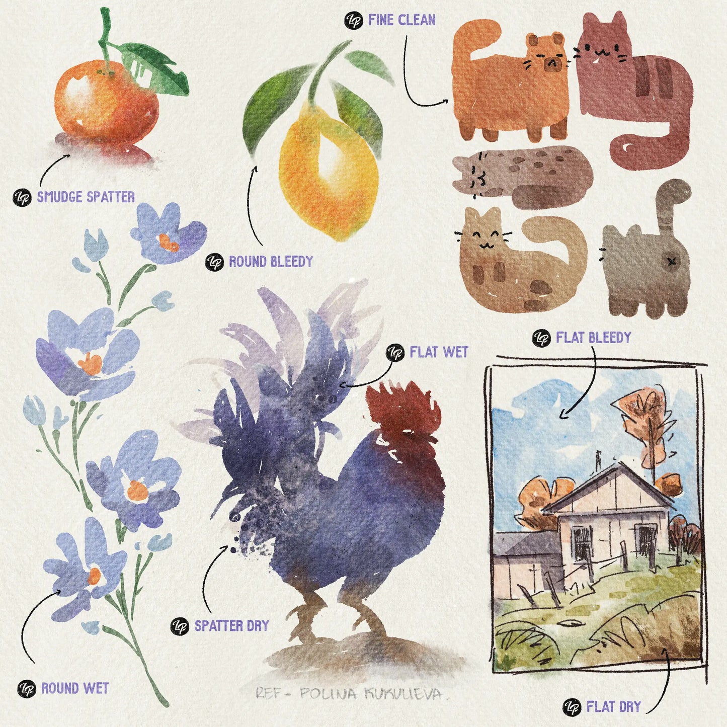 LP Watercolor Brushes