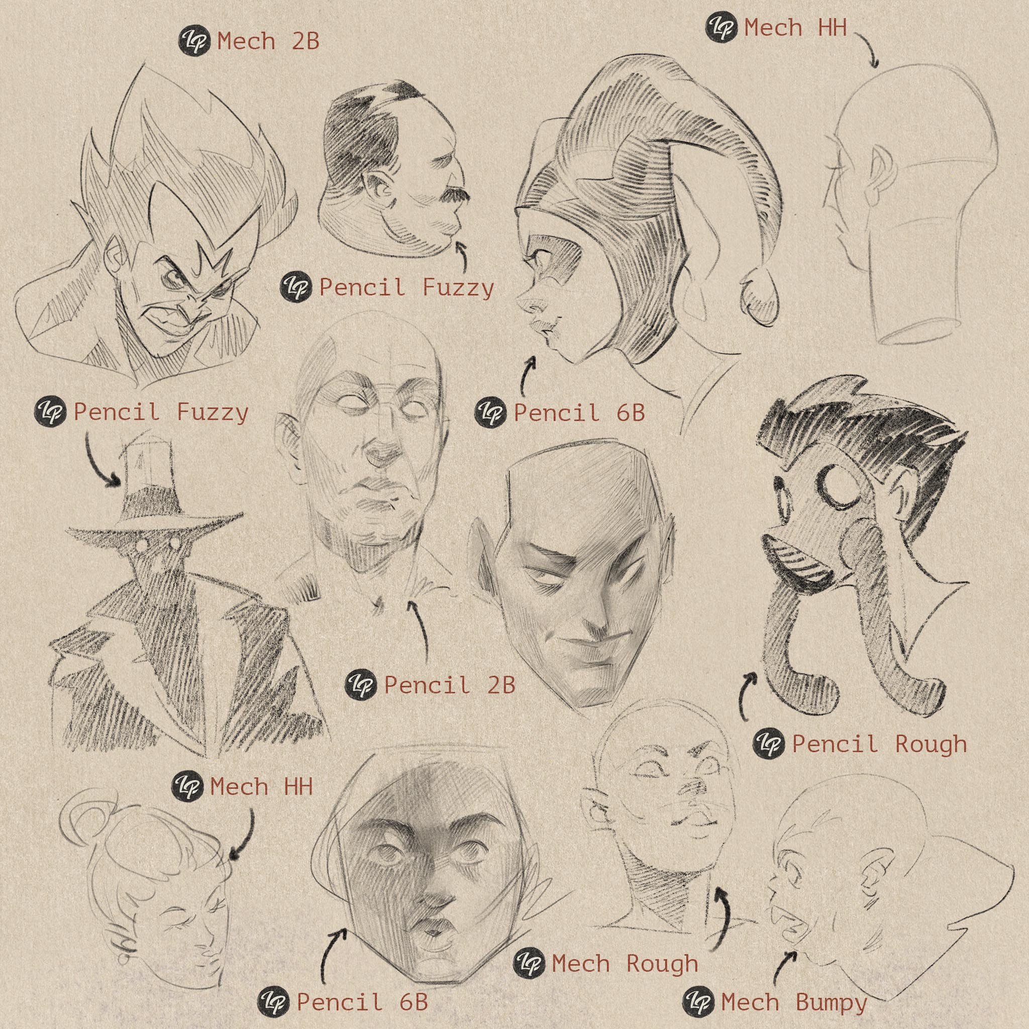 LP Pencil Brushes