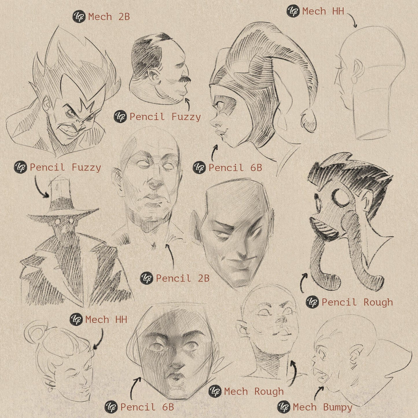 LP Pencil Brushes