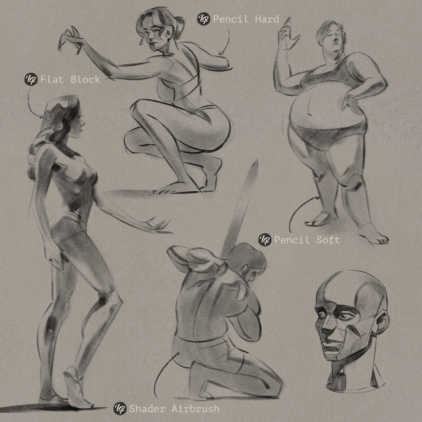 LP Charcoal Brushes