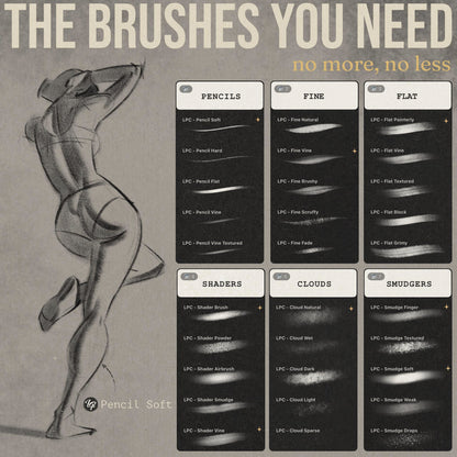 LP Charcoal Brushes